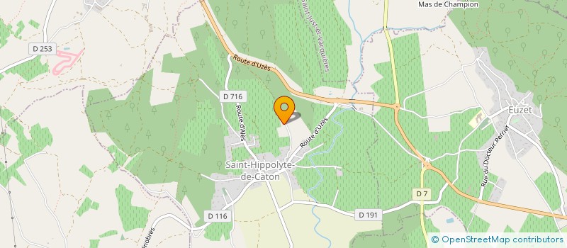 localisation de l'entreprise HOLDING GUIRAUD  SAINT-HIPPOLYTE-DE-CATON