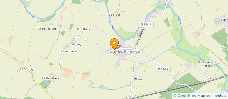 localisation de l'entreprise HOLDING GUITES à TRIZAY-LES-BONNEVAL