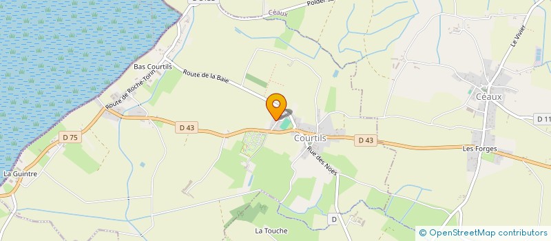 localisation de l'entreprise HOLDING H.A.  COURTILS