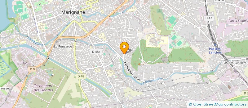 localisation de l'entreprise HOLDING H & D  MARIGNANE