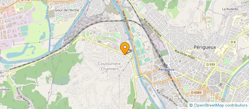 localisation de l'entreprise HOLDING H.R.K. à COULOUNIEIX-CHAMIERS