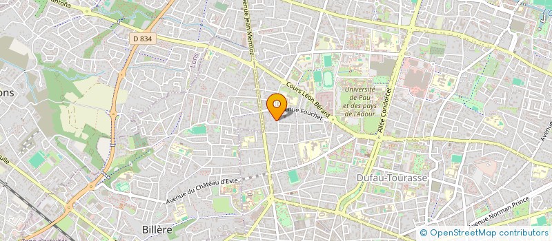 localisation de l'entreprise HOLDING H2E à PAU