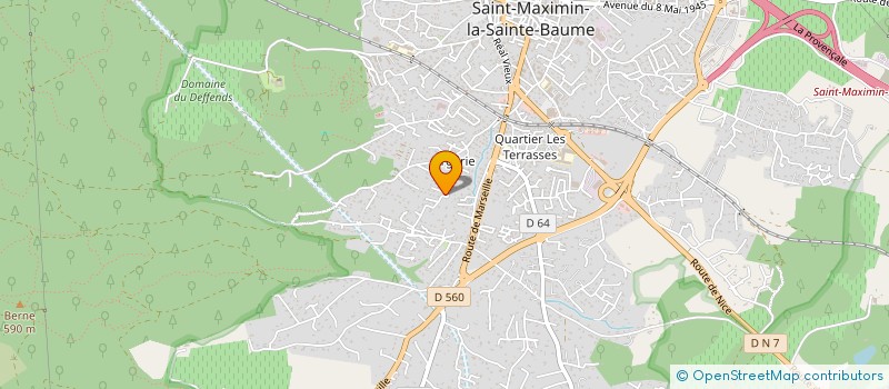 localisation de l'entreprise HOLDING H2J INVEST à SAINT-MAXIMIN-LA-SAINTE-BAUME