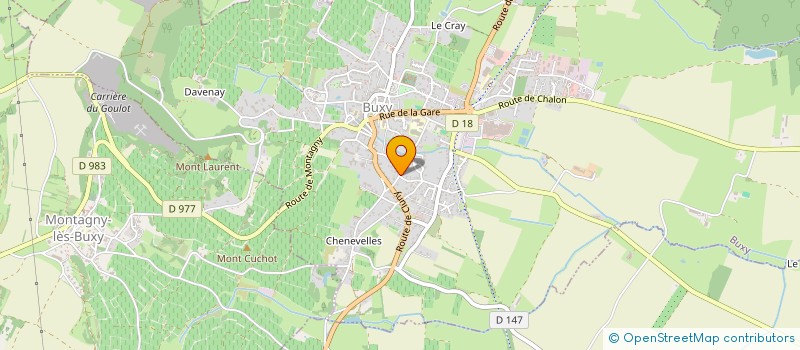 localisation de l'entreprise HOLDING H2O  BUXY