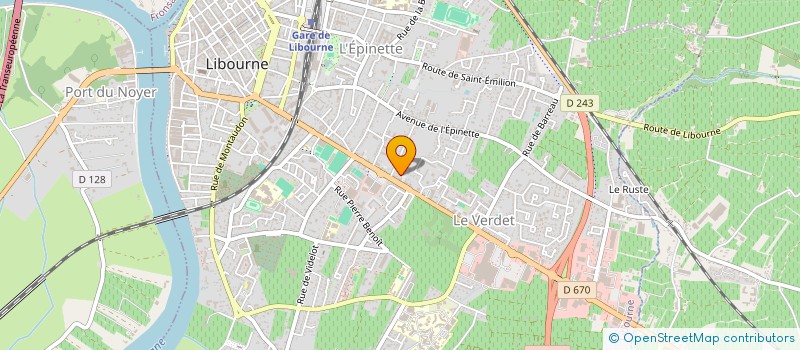 localisation de l'entreprise HOLDING H3A à LIBOURNE