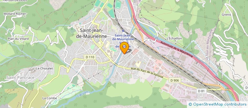 localisation de l'entreprise HOLDING HACCART à SAINT-JEAN-DE-MAURIENNE