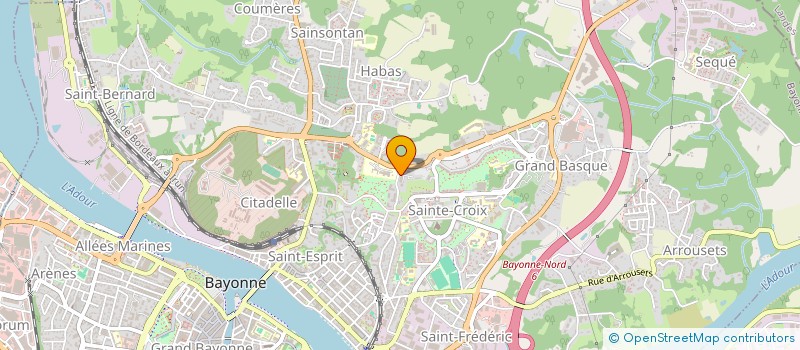 localisation de l'entreprise HOLDING HADOT à BAYONNE