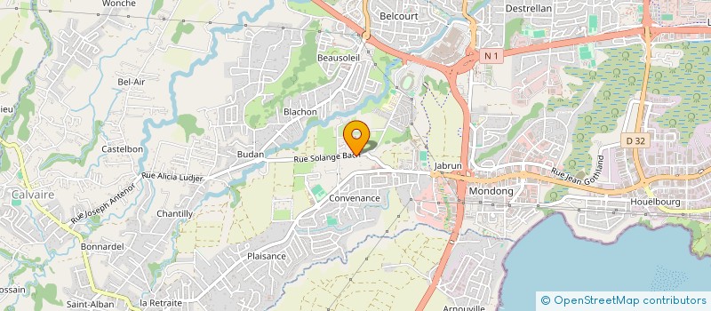 localisation de l'entreprise HOLDING HAMALEYA  BAIE-MAHAULT