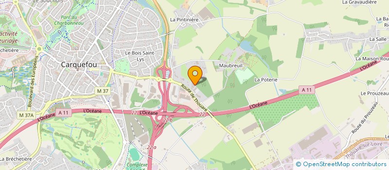 localisation de l'entreprise HOLDING HAMANE à CARQUEFOU