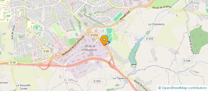 localisation de l'entreprise HOLDING HAMELIN  SAINT-LO