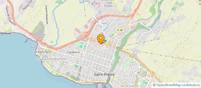 localisation de l'entreprise HOLDING HANA  SAINT-PIERRE