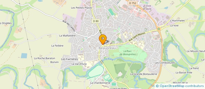 localisation de l'entreprise HOLDING HATECO à BEAUPREAU-EN-MAUGES