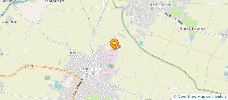 localisation de l'entreprise HOLDING HB INVEST à LONGEVILLE-SUR-MER