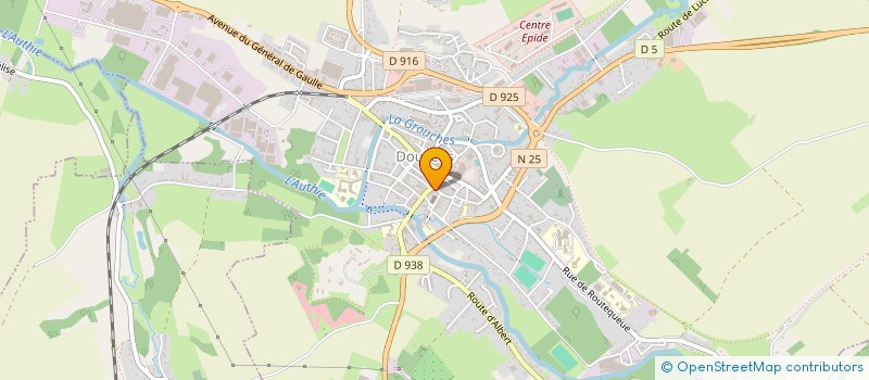 localisation de l'entreprise HOLDING HBA à DOULLENS