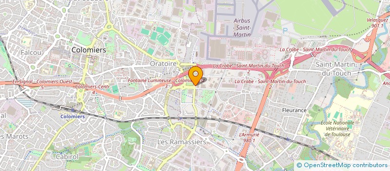 localisation de l'entreprise HOLDING HBCL  TOULOUSE