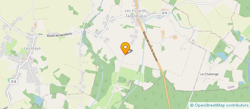 localisation de l'entreprise HOLDING HBD  LES ESSARDS-TAIGNEVAUX