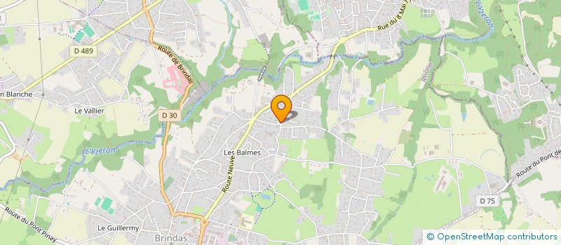 localisation de l'entreprise HOLDING HBK à BRINDAS