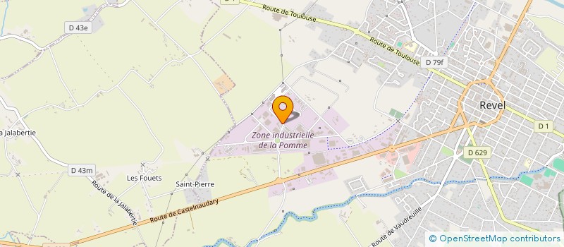 localisation de l'entreprise HOLDING HCD  REVEL