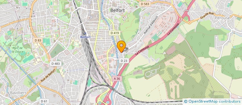 localisation de l'entreprise HOLDING HCT à BELFORT