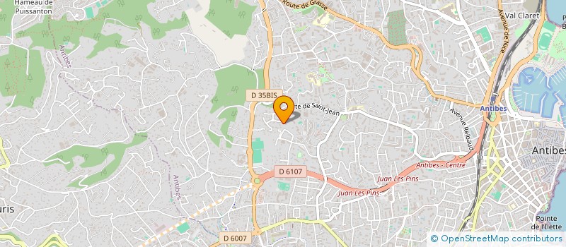 localisation de l'entreprise HOLDING HECTOR  ANTIBES