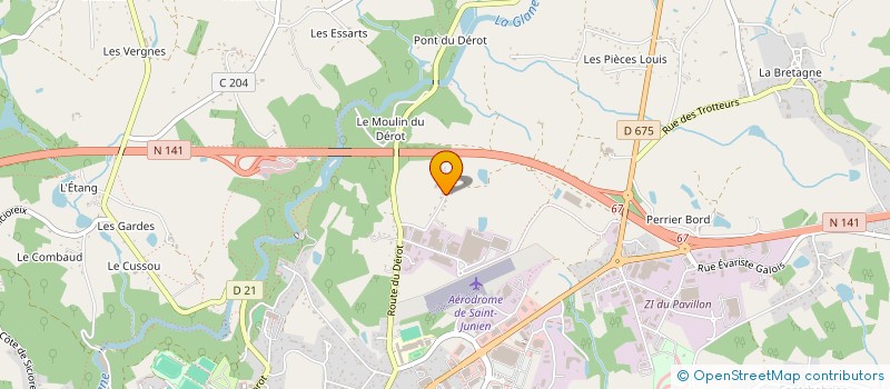 localisation de l'entreprise HOLDING HEINER HOFMANN à SAINT JUNIEN
