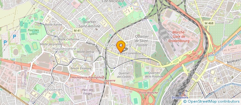 localisation de l'entreprise HOLDING HEINTZELMANN à STRASBOURG