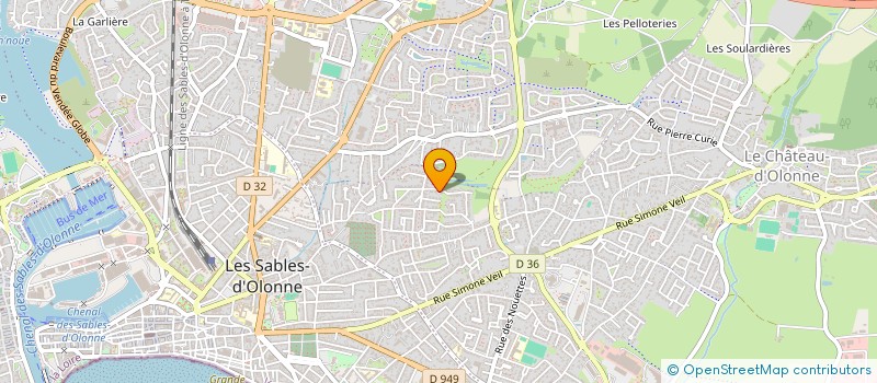 localisation de l'entreprise HOLDING HERA  LES SABLES D'OLONNE