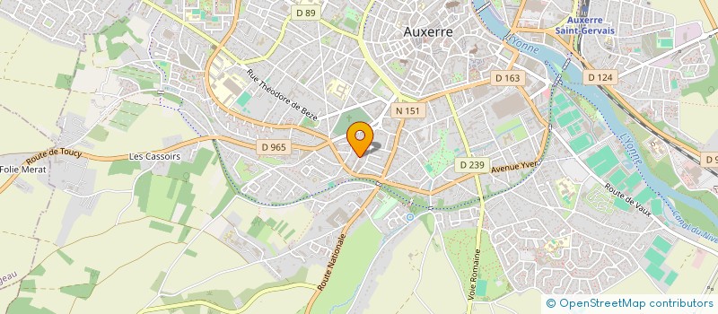 localisation de l'entreprise HOLDING HERMES à AUXERRE