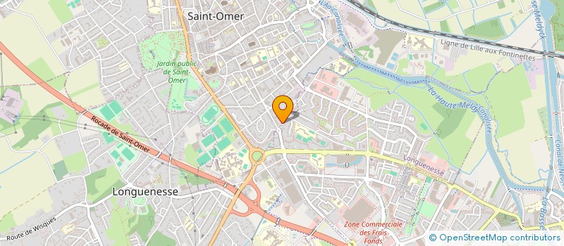 localisation de l'entreprise HOLDING HERONAFA  SAINT-OMER