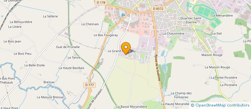localisation de l'entreprise HOLDING HERVAGAULT à VITRE