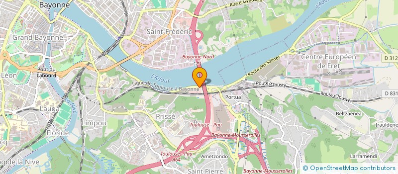 localisation de l'entreprise HOLDING HERVE à BAYONNE