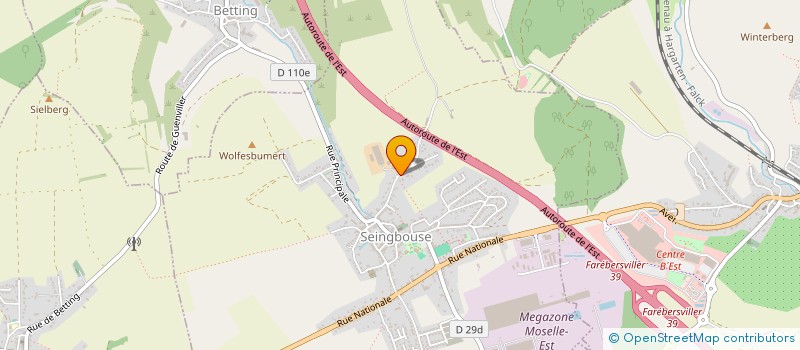 localisation de l'entreprise HOLDING HF  SEINGBOUSE