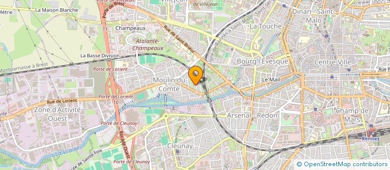 localisation de l'entreprise HOLDING HLR  RENNES