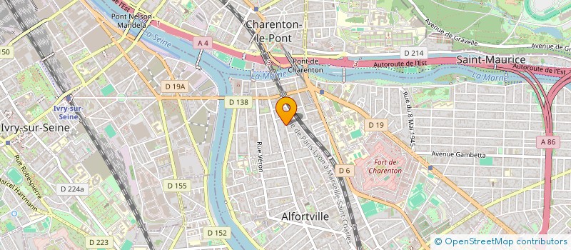 localisation de l'entreprise HOLDING HMB à ALFORTVILLE