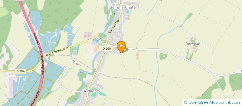 localisation de l'entreprise HOLDING HMR  BEIRE-LE-CHATEL