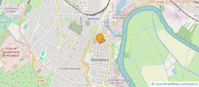 localisation de l'entreprise HOLDING HMR  ROCHEFORT