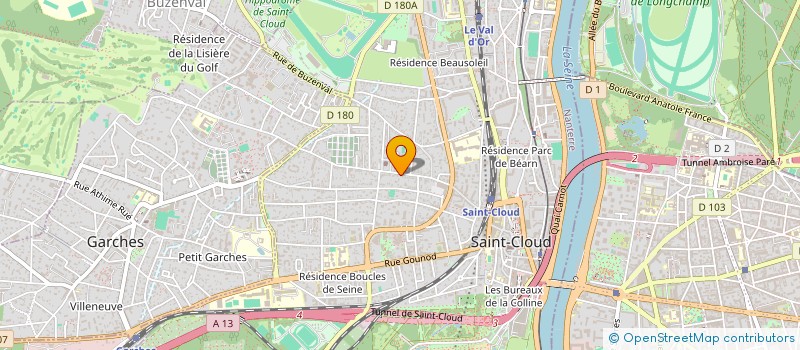 localisation de l'entreprise HOLDING HOCHE à SAINT-CLOUD