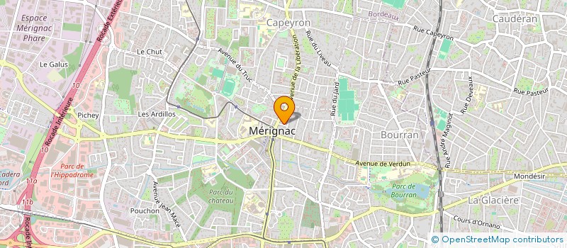 localisation de l'entreprise HOLDING HOLOS  MERIGNAC