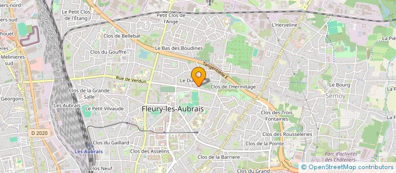 localisation de l'entreprise HOLDING HONG à FLEURY-LES-AUBRAIS