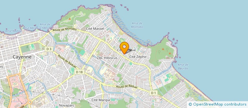 localisation de l'entreprise HOLDING HORCREDEV  CAYENNE