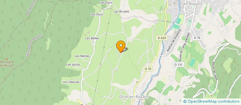 localisation de l'entreprise HOLDING HORIZON L&R  ORIOL-EN-ROYANS