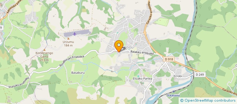 localisation de l'entreprise HOLDING HOTEL DU FRONTON  ITXASSOU