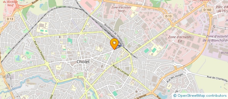localisation de l'entreprise HOLDING HOUDEBINE à CHOLET