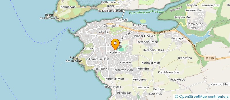 localisation de l'entreprise HOLDING HOULENN  LE CONQUET