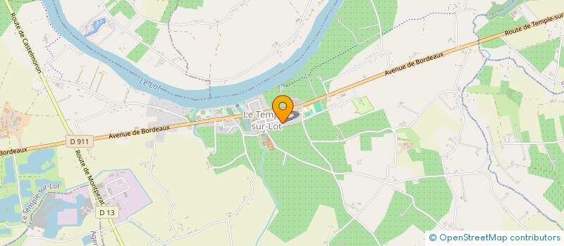 localisation de l'entreprise HOLDING HOUZE  LE TEMPLE-SUR-LOT