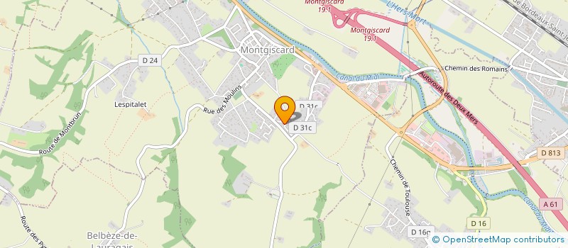 localisation de l'entreprise HOLDING HPE  MONTGISCARD