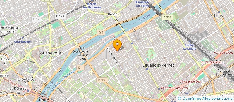 localisation de l'entreprise HOLDING HPEN à LEVALLOIS-PERRET