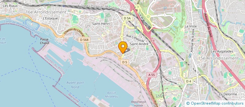 localisation de l'entreprise HOLDING HQL  MARSEILLE