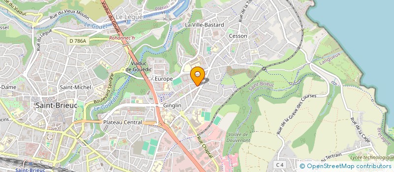 localisation de l'entreprise HOLDING HS à SAINT-BRIEUC