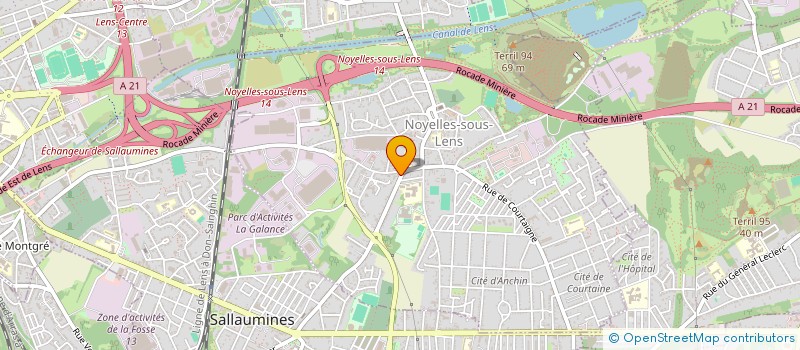 localisation de l'entreprise HOLDING HTS  NOYELLES-SOUS-LENS